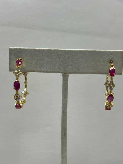 14k Solid Gold Diamond Earring