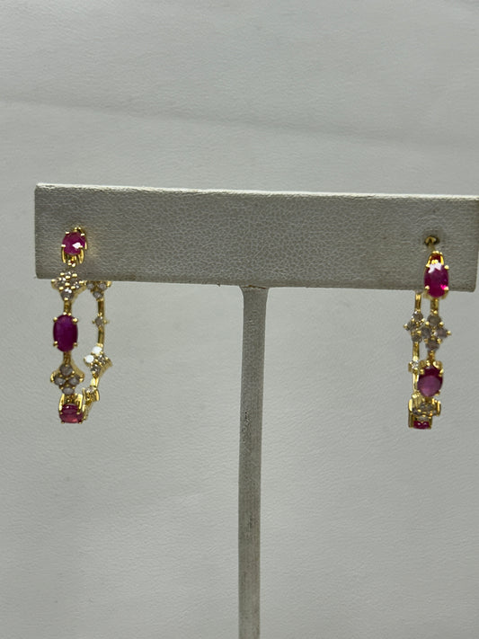 14k Solid Gold Diamond Earring