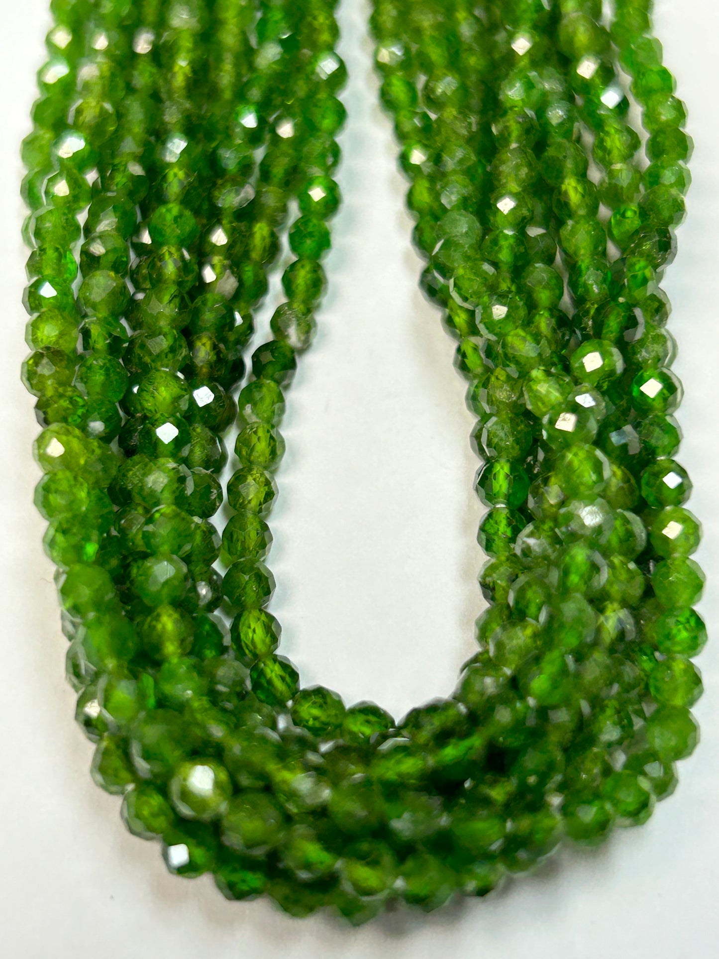 Tourmaline Chrome Round Faceted 3-4mm