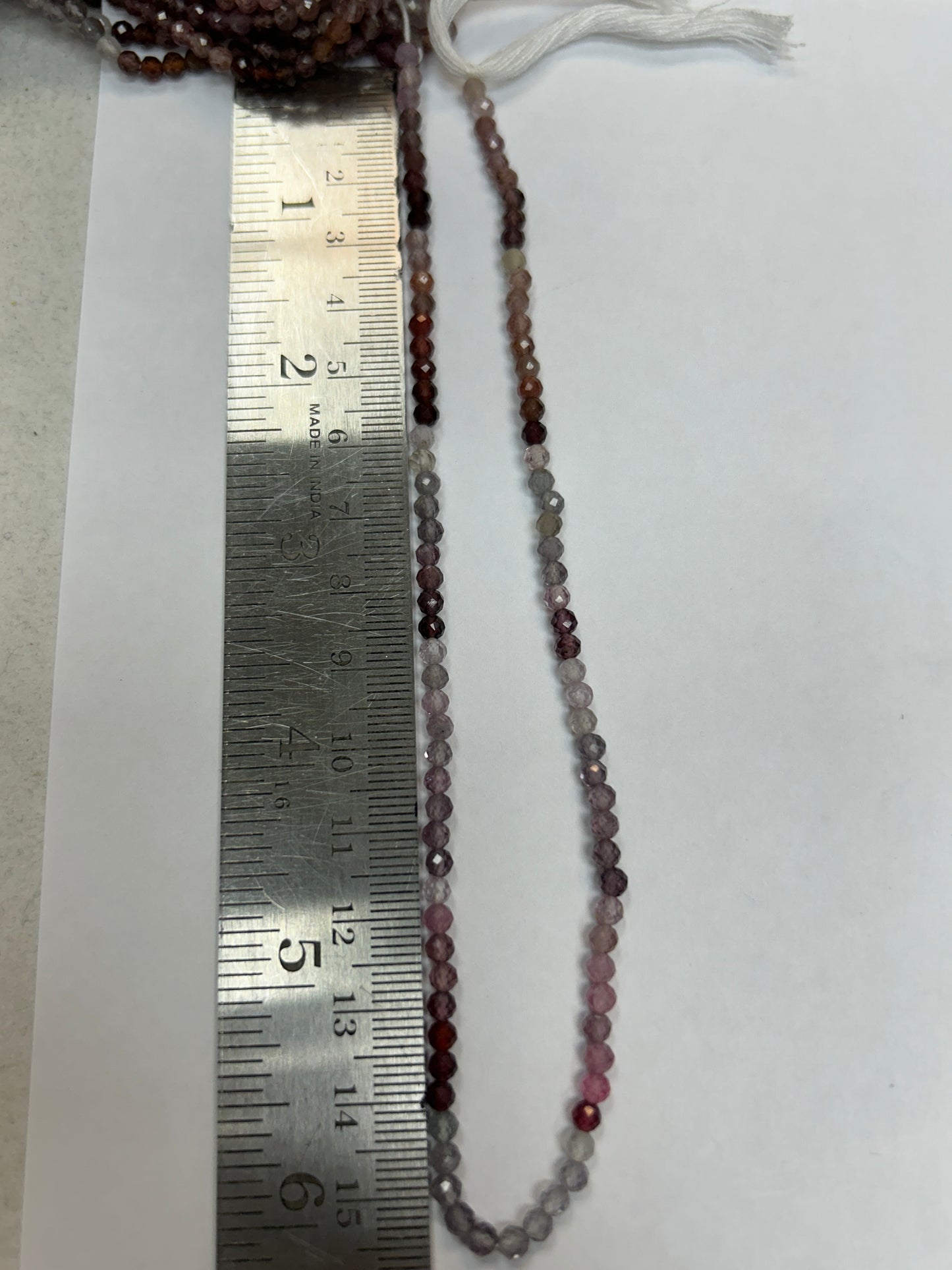 Spinel, Multi Spinel Round Faceted 3-4mm