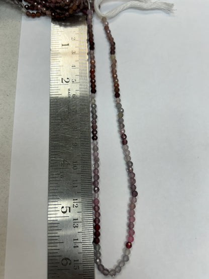 Spinel, Multi Spinel Round Faceted 3-4mm
