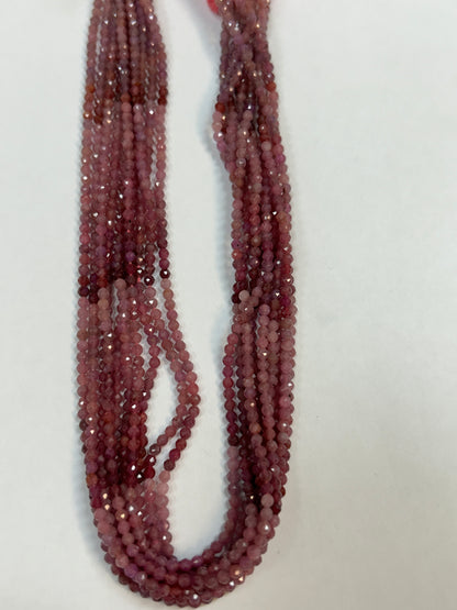 Sapphire, Pink Sapphire Natural Faceted Round 3-4mm