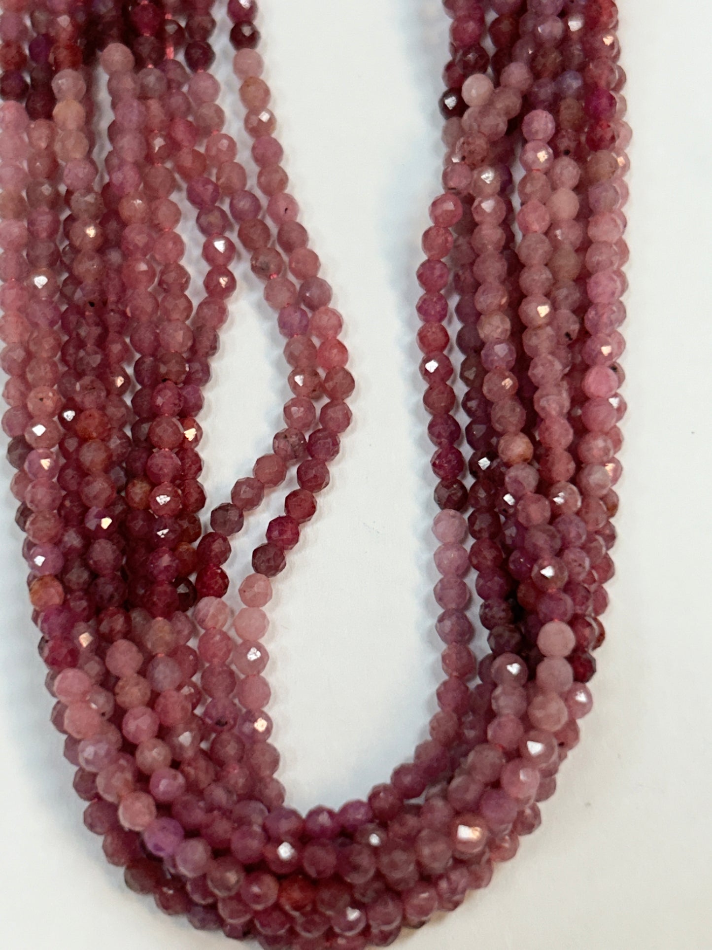 Sapphire, Pink Sapphire Natural Faceted Round 3-4mm