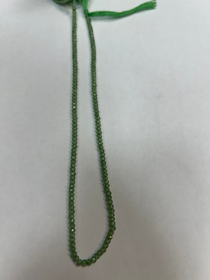 Amethyst, Green Amethyst Faceted Round 3mm