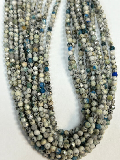 Jasper, K2 Jasper Faceted Round 3mm