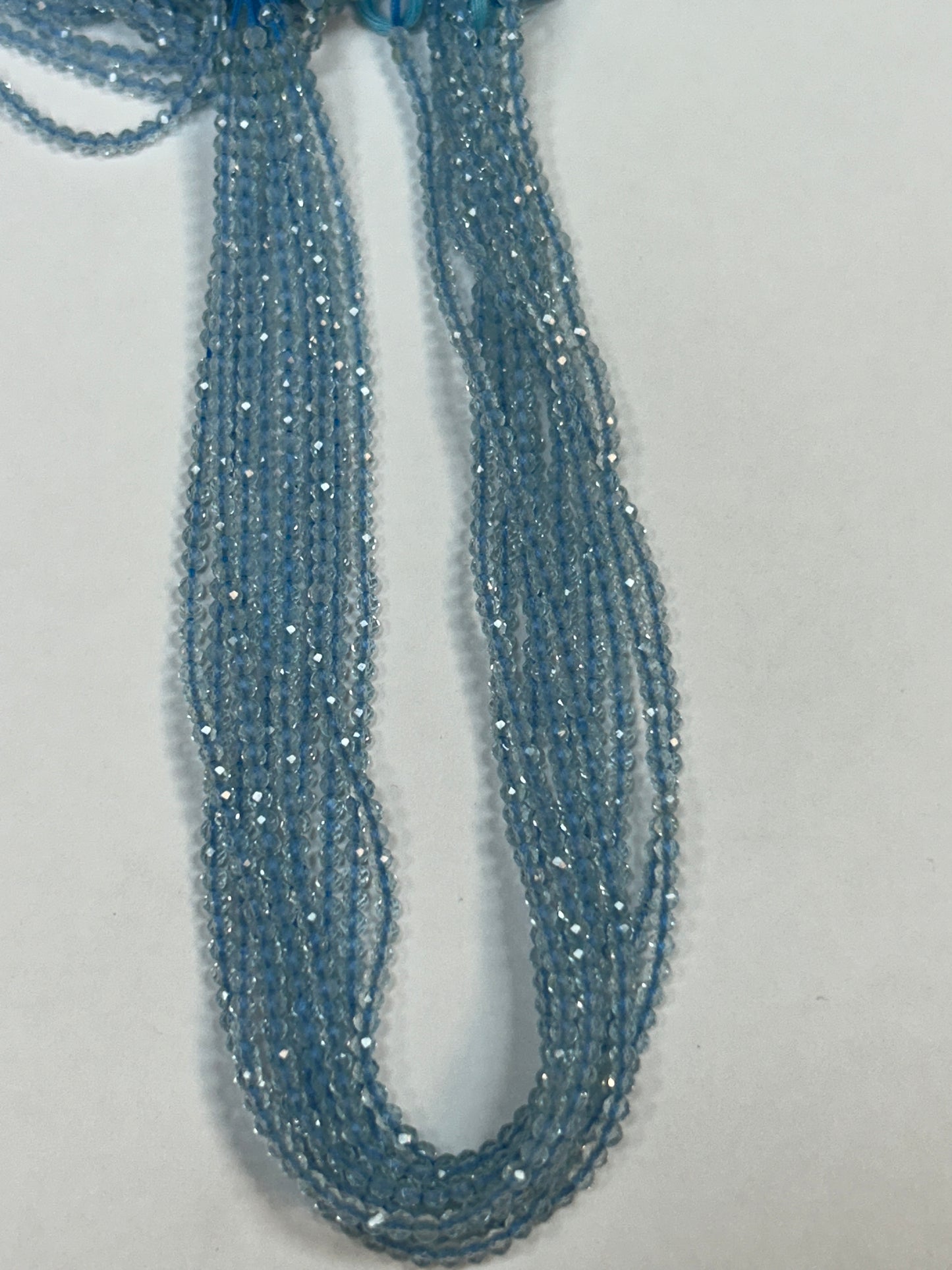 Topaz Blue Faceted Round 3mm