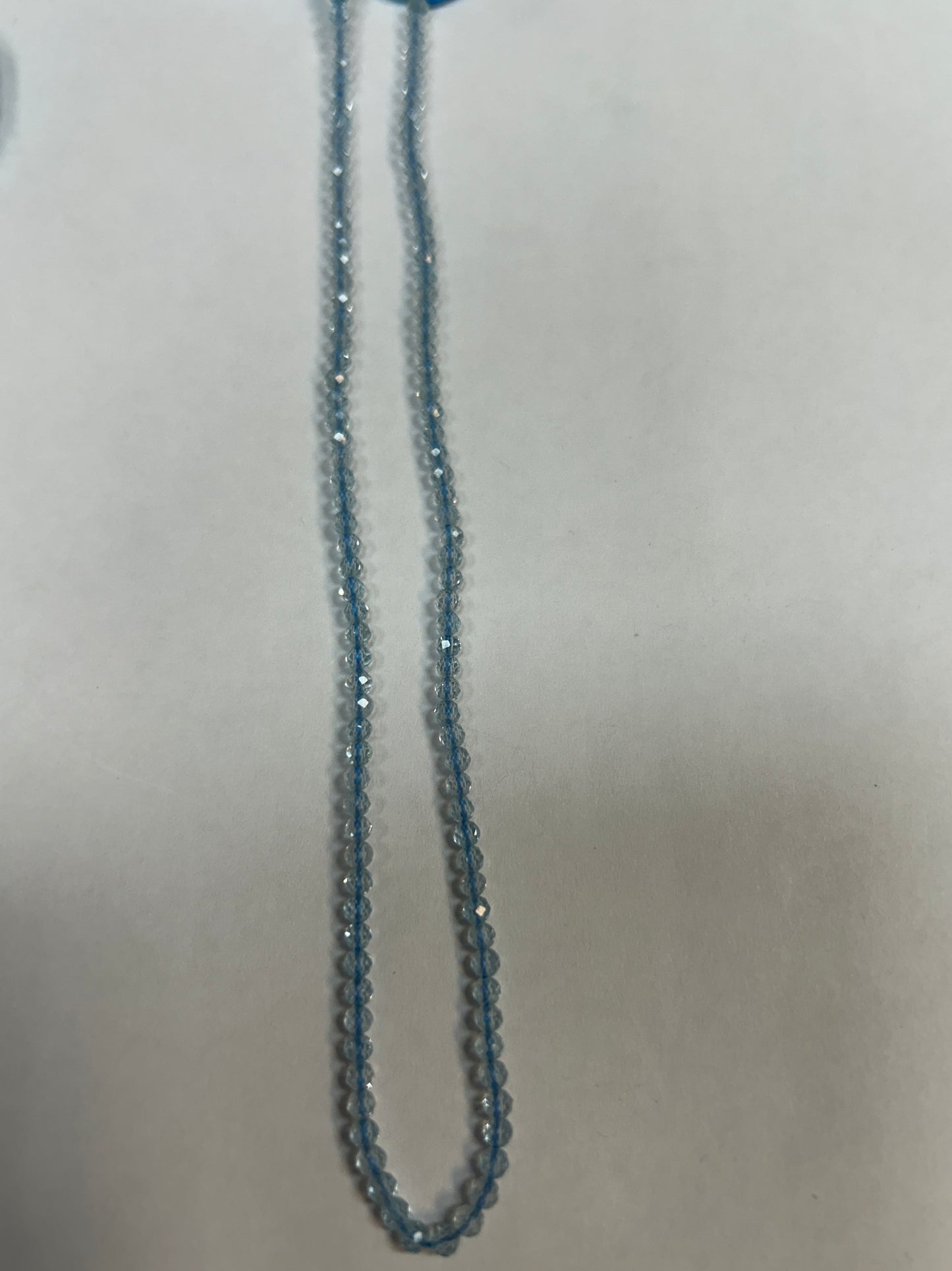 Topaz Blue Faceted Round 3mm