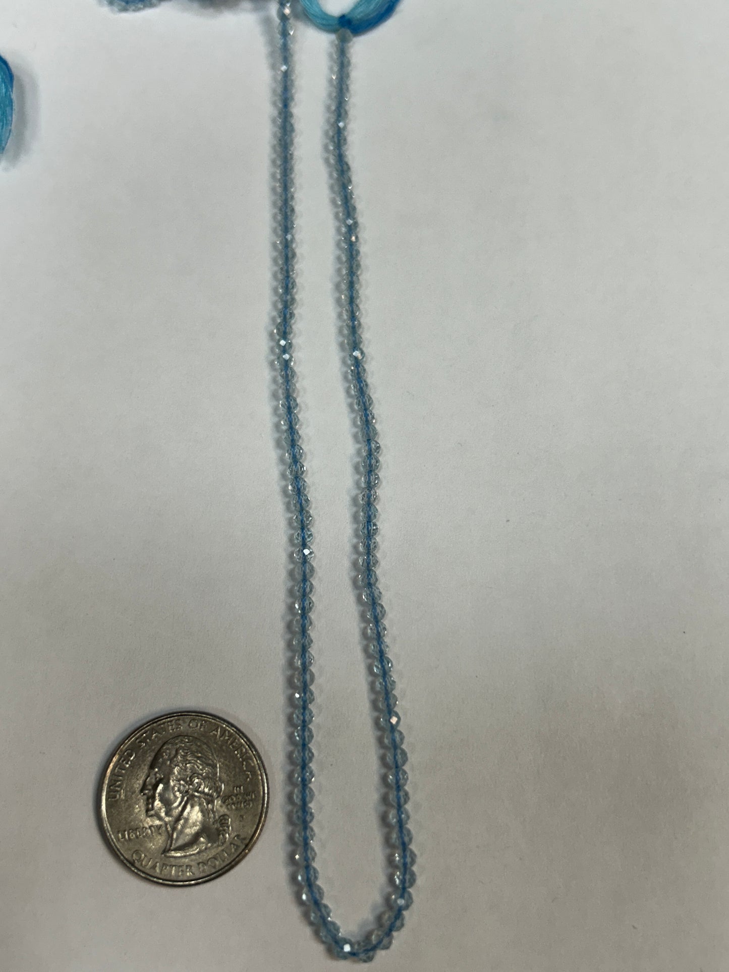 Topaz Blue Faceted Round 3mm