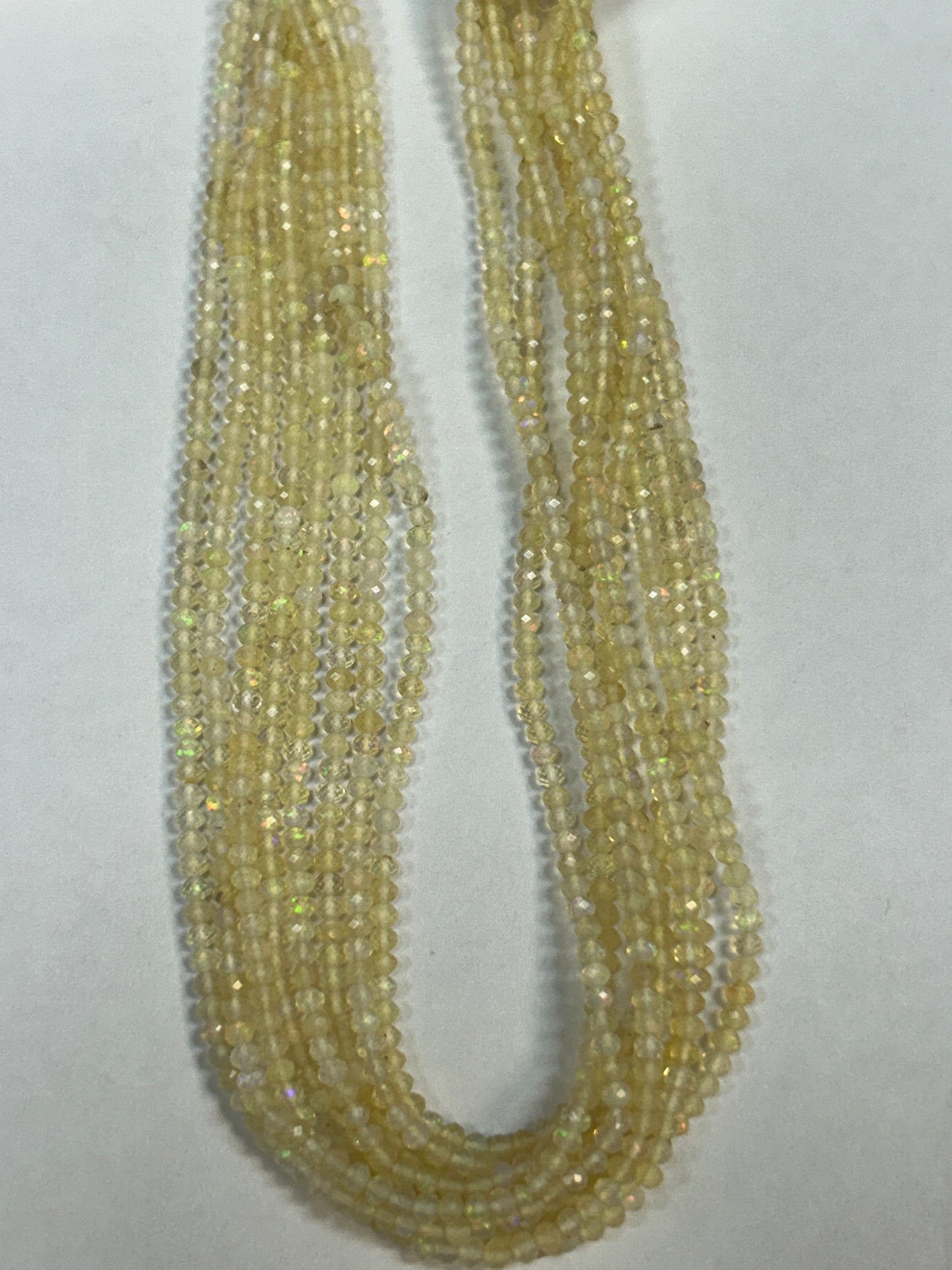 Opal, Ethiopian Opal Faceted Round 3-4mm