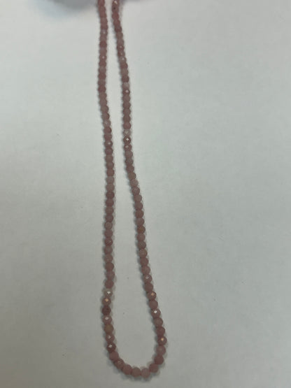 Opal, Pink Opal Round Faceted 3-4mm