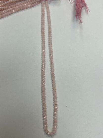 Opal, Pink Opal Round Faceted 3-4mm