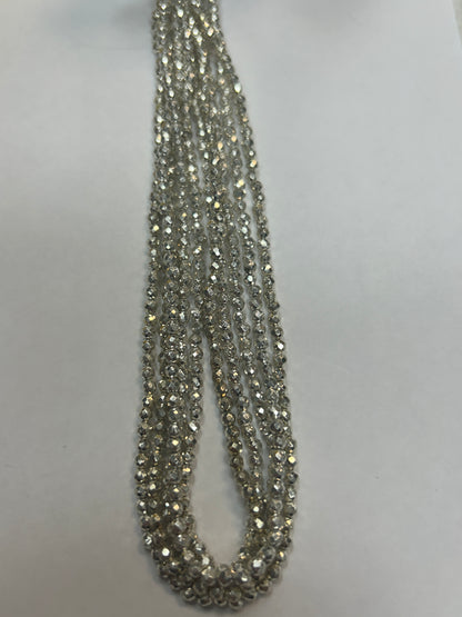 PYRITE COATED ROUND FACETED 3-4MM