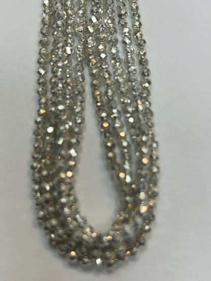 PYRITE COATED ROUND FACETED 3-4MM