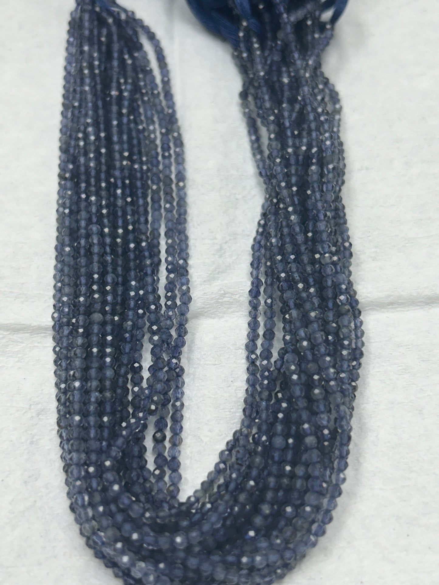 Iolite Natural Faceted Round 3-4mm