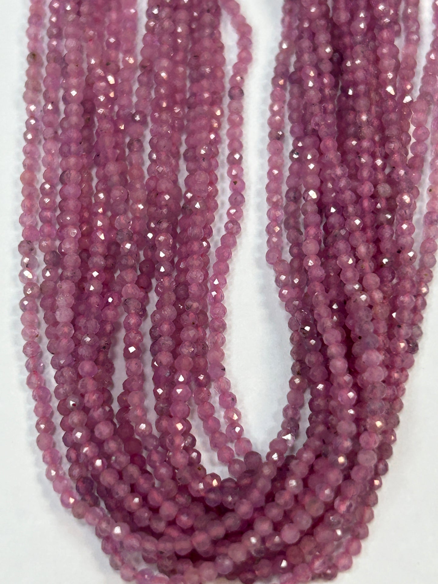 Sapphire, Pink Sapphire Natural Faceted Round 3-4mm