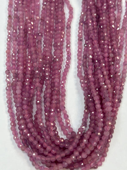 Sapphire, Pink Sapphire Natural Faceted Round 3-4mm