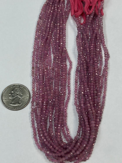 Sapphire, Pink Sapphire Natural Faceted Round 3-4mm