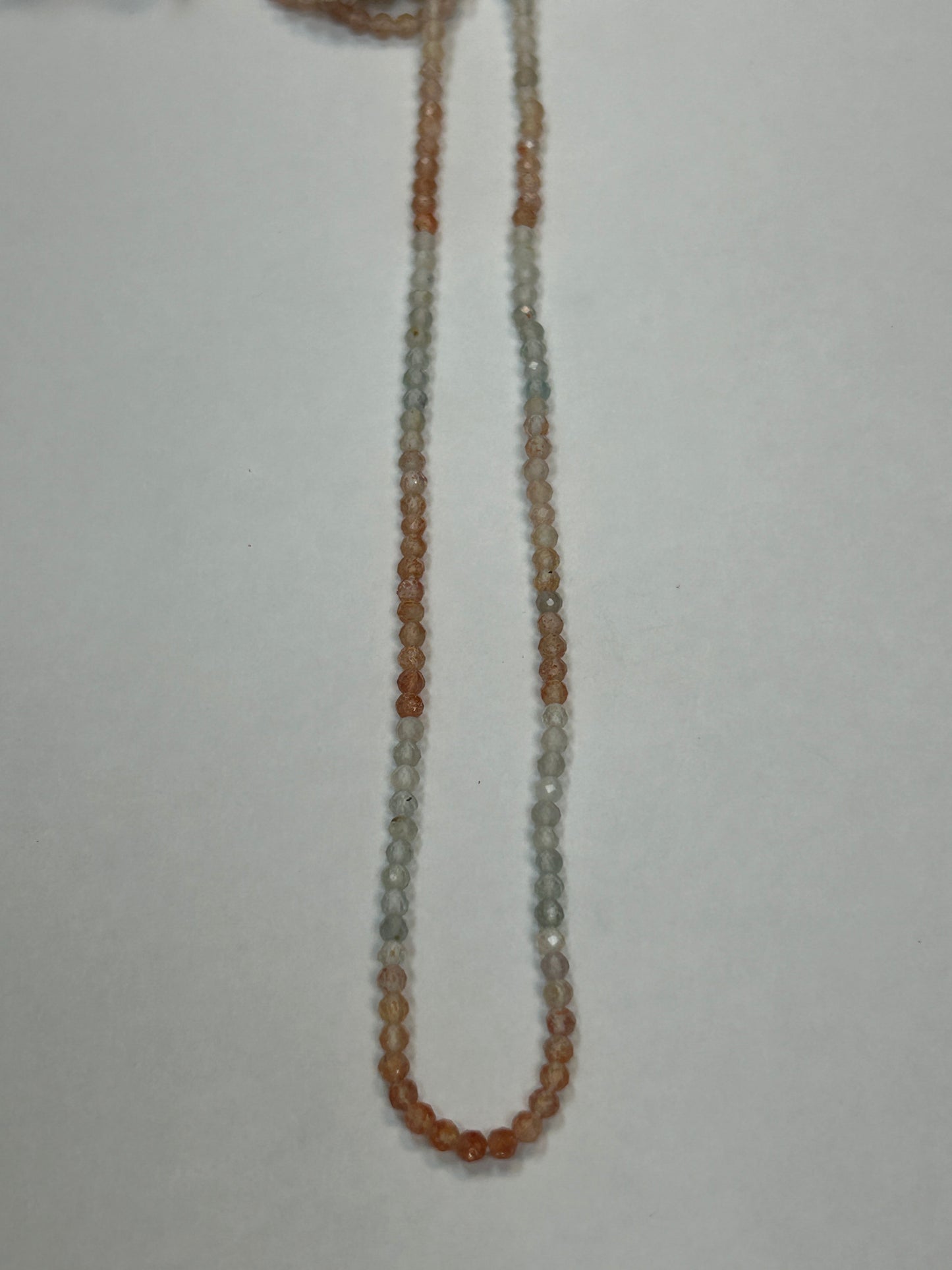 SUNSTONE, MULTI SUNSTONE ROUND FACETED 3-4MM