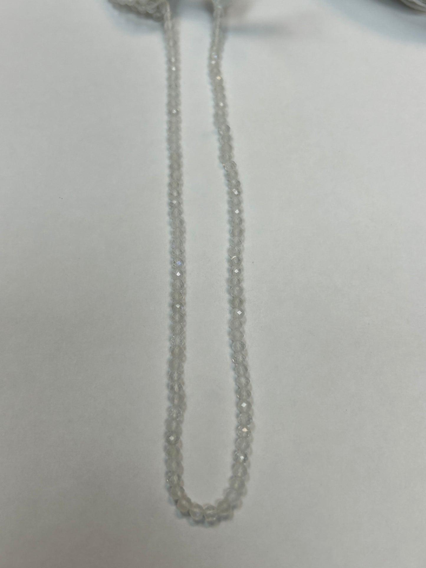 Moonstone, RAINBOW MOONSTONE ROUND FACETED 3-4MM