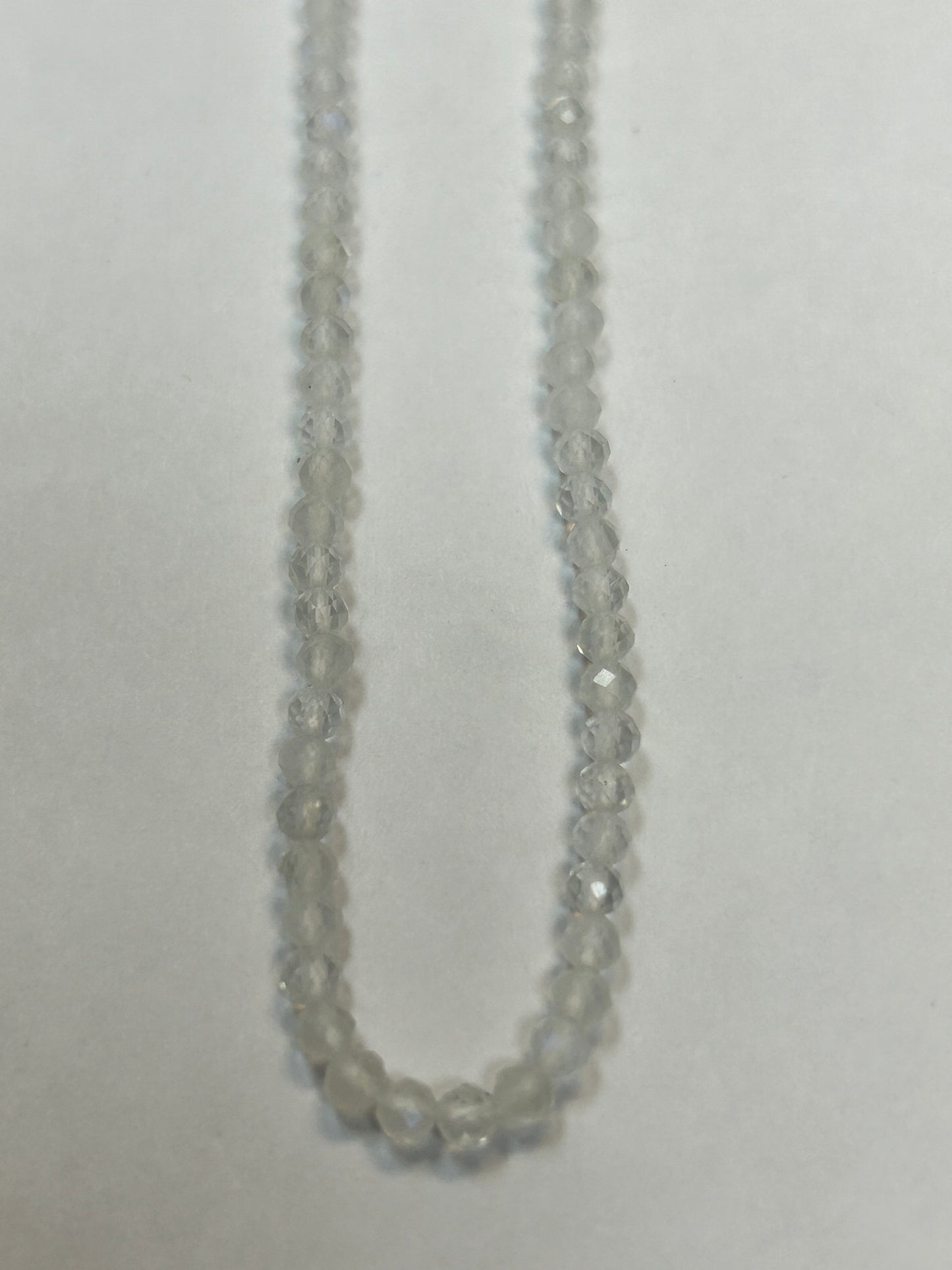 Moonstone, RAINBOW MOONSTONE ROUND FACETED 3-4MM