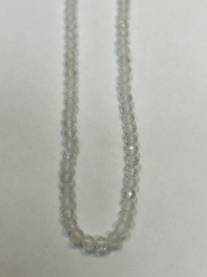 Moonstone, RAINBOW MOONSTONE ROUND FACETED 3-4MM