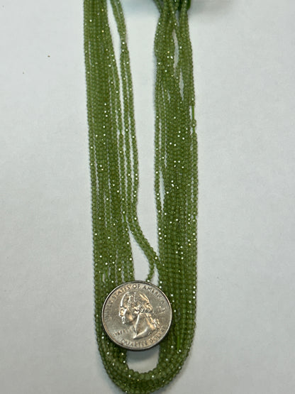 PERIDOT ROUND FACETED 2-3mm
