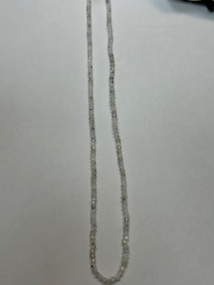 Moonstone, RAINBOW MOONSTONE ROUND FACETED 2-3mm