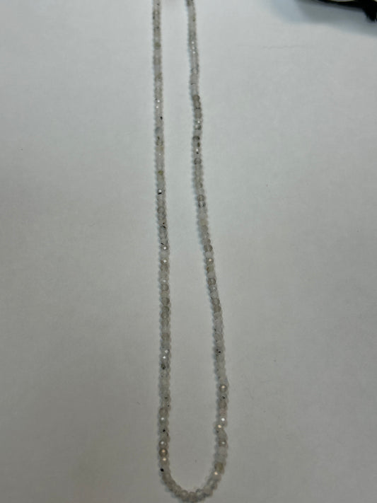 Moonstone, RAINBOW MOONSTONE ROUND FACETED 2-3mm