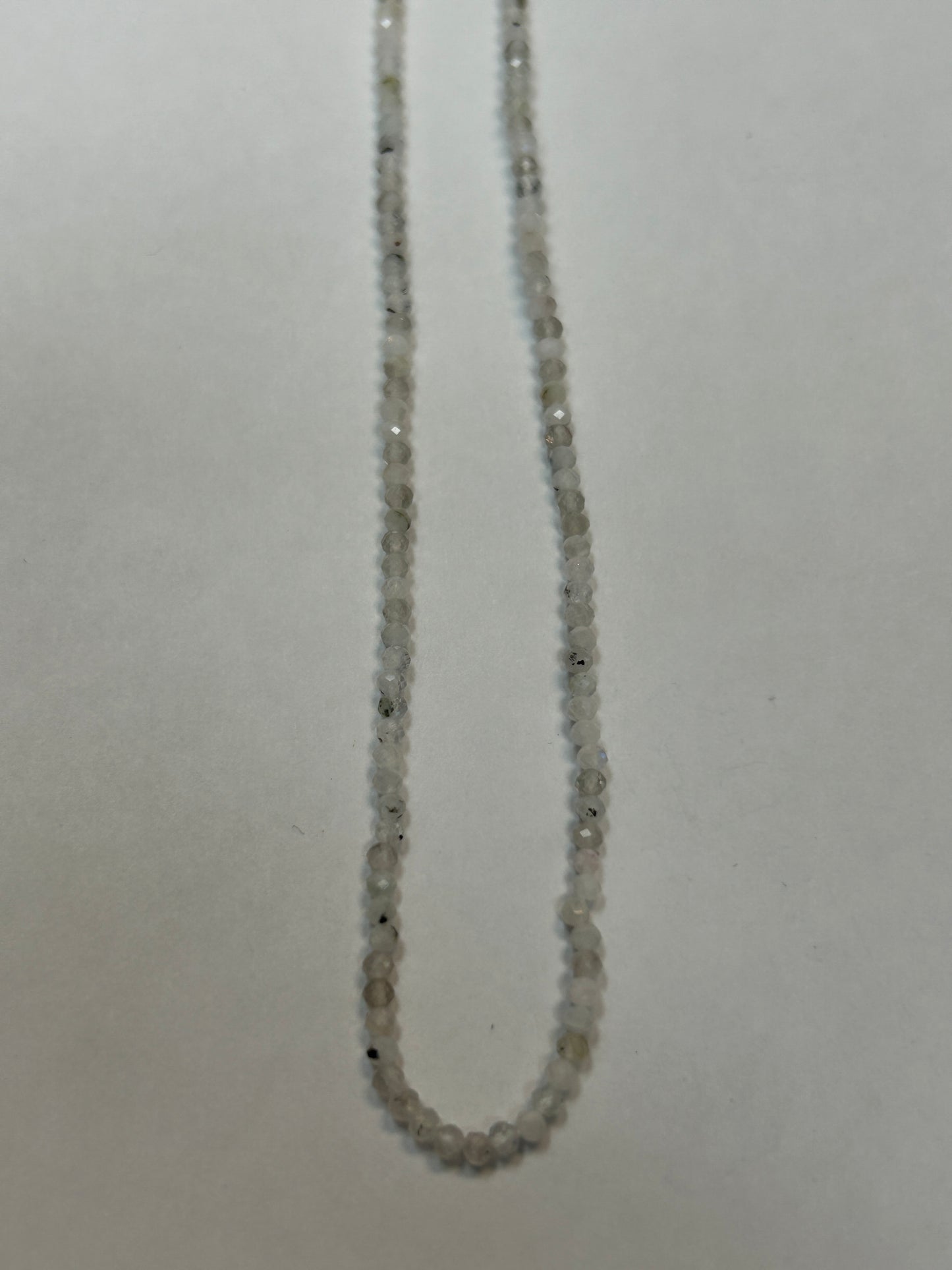 Moonstone, RAINBOW MOONSTONE ROUND FACETED 2-3mm