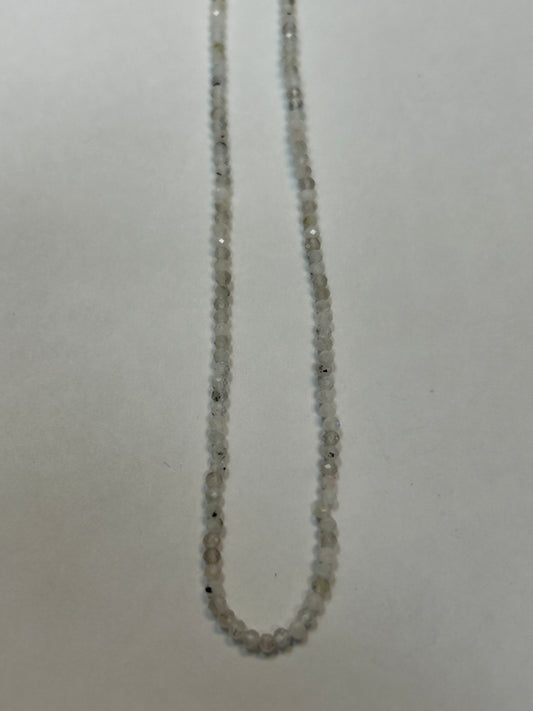 Moonstone, RAINBOW MOONSTONE ROUND FACETED 2-3mm