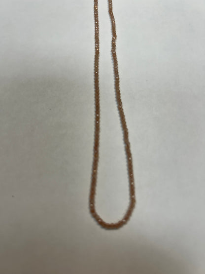Moonstone, PEACH MOONSTONE ROUND FACETED 2-3mm