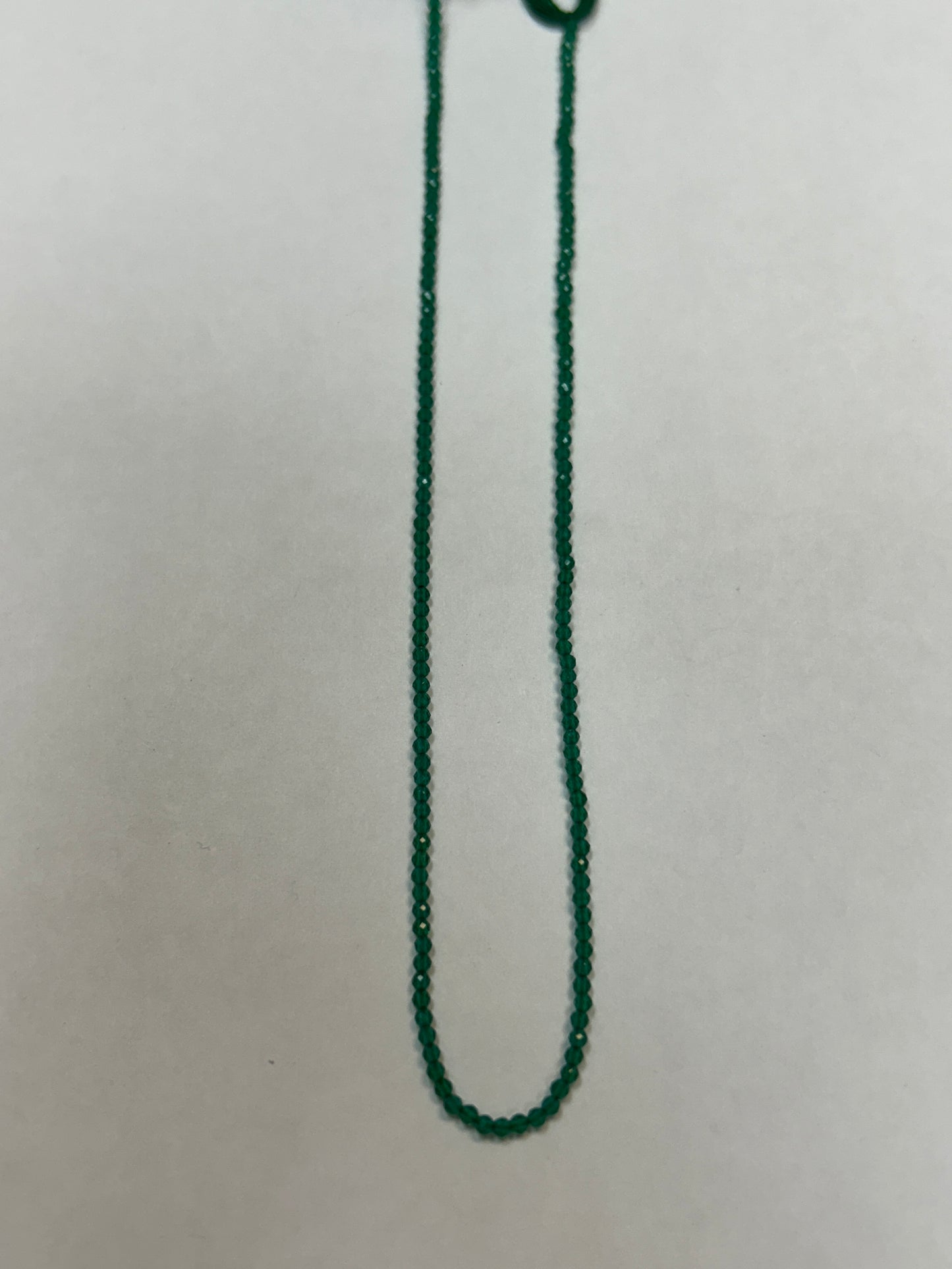 Onyx, GREEN ONYX ROUND FACETED 2-3mm