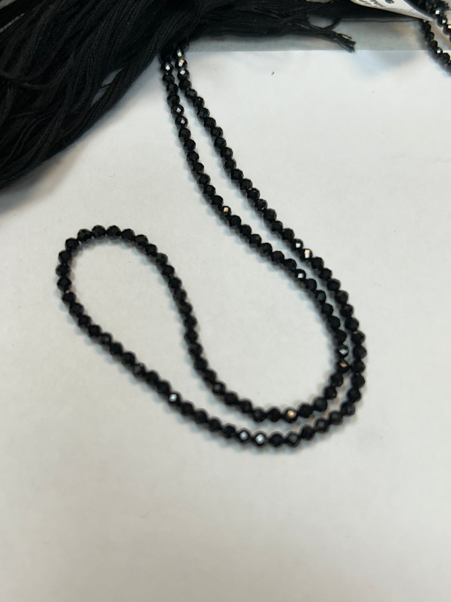Spinel, BLACK SPINEL ROUND FACETED 2-2.50 MM