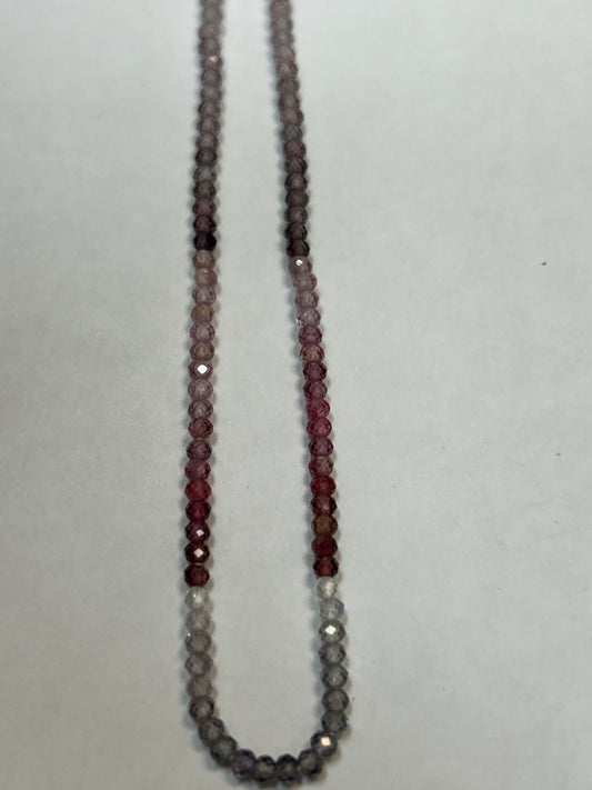 SPINEL, MULTI SPINEL ROUND FACETED 2-3mm