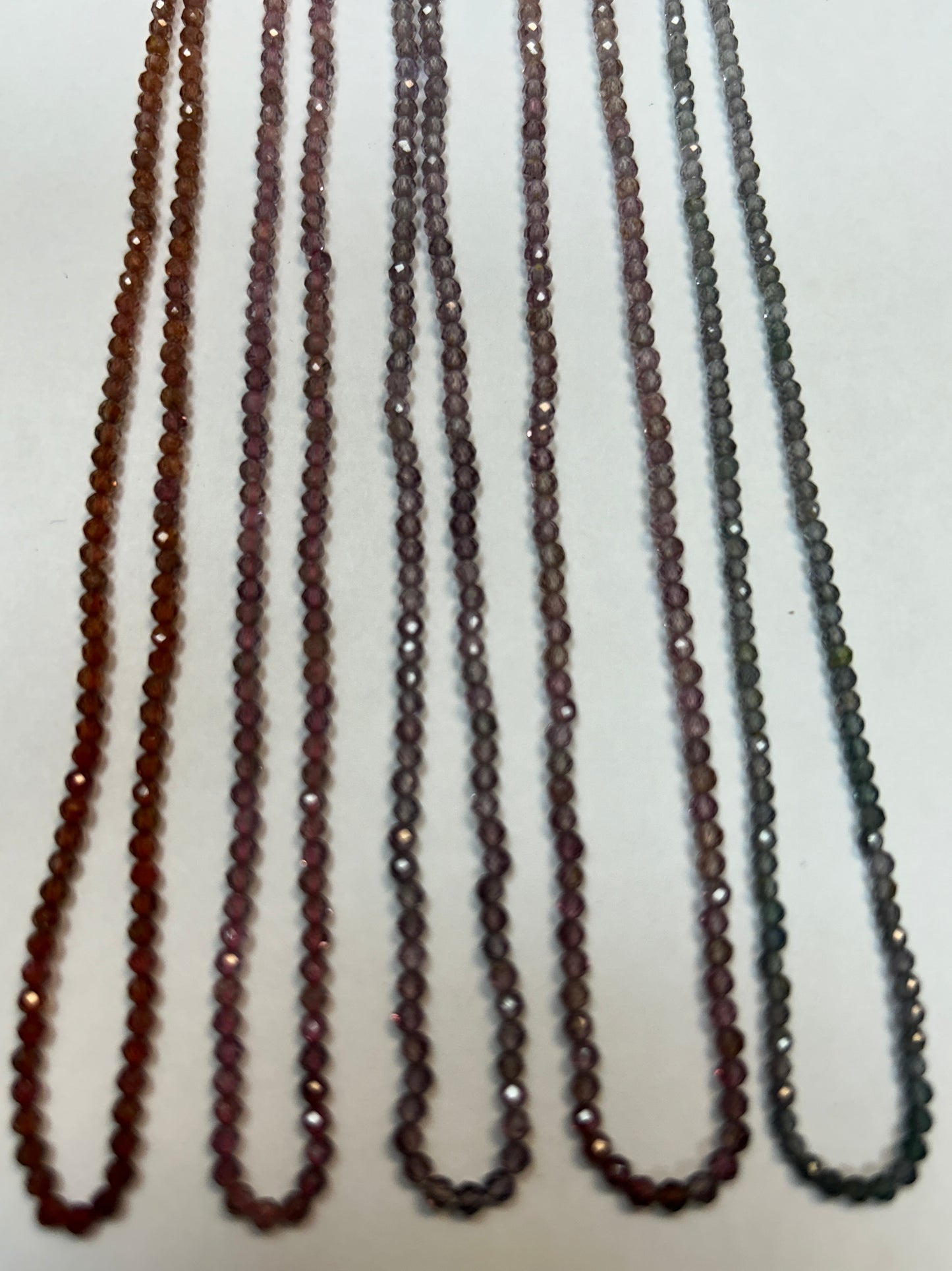 SPINEL, MULTI SPINEL ROUND FACETED 2-3MM