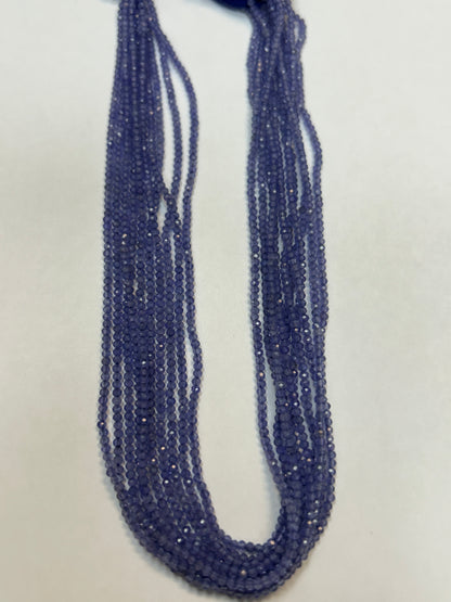 TANZANITE ROUND FACETED 2-3mm