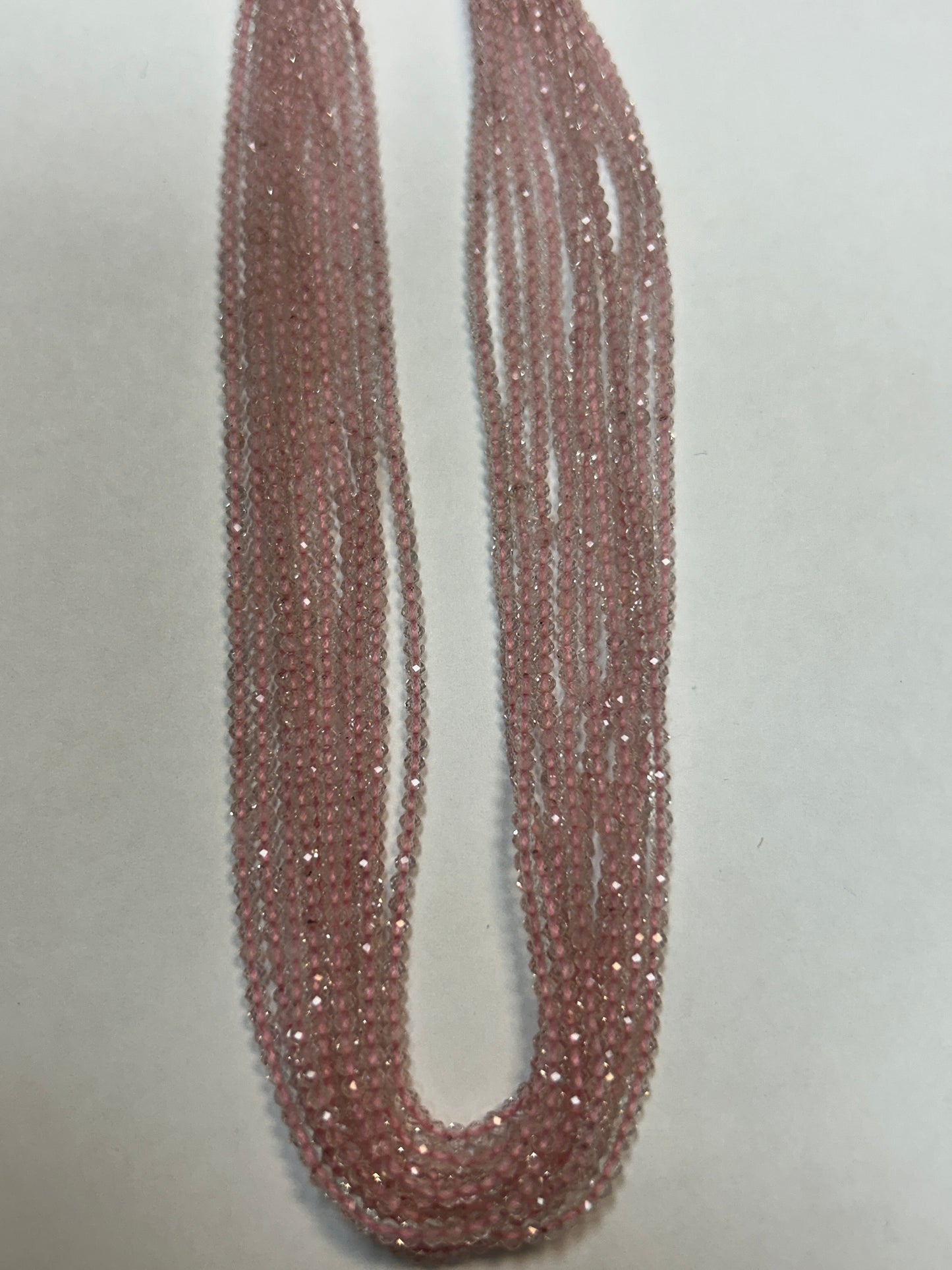 Aquamarine, MORGANITE AQUMARINE ROUND FACETED 2-3mm