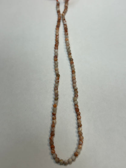 Howlite, Turquoise Howlite Reconstituted Round Faceted 3-4mm