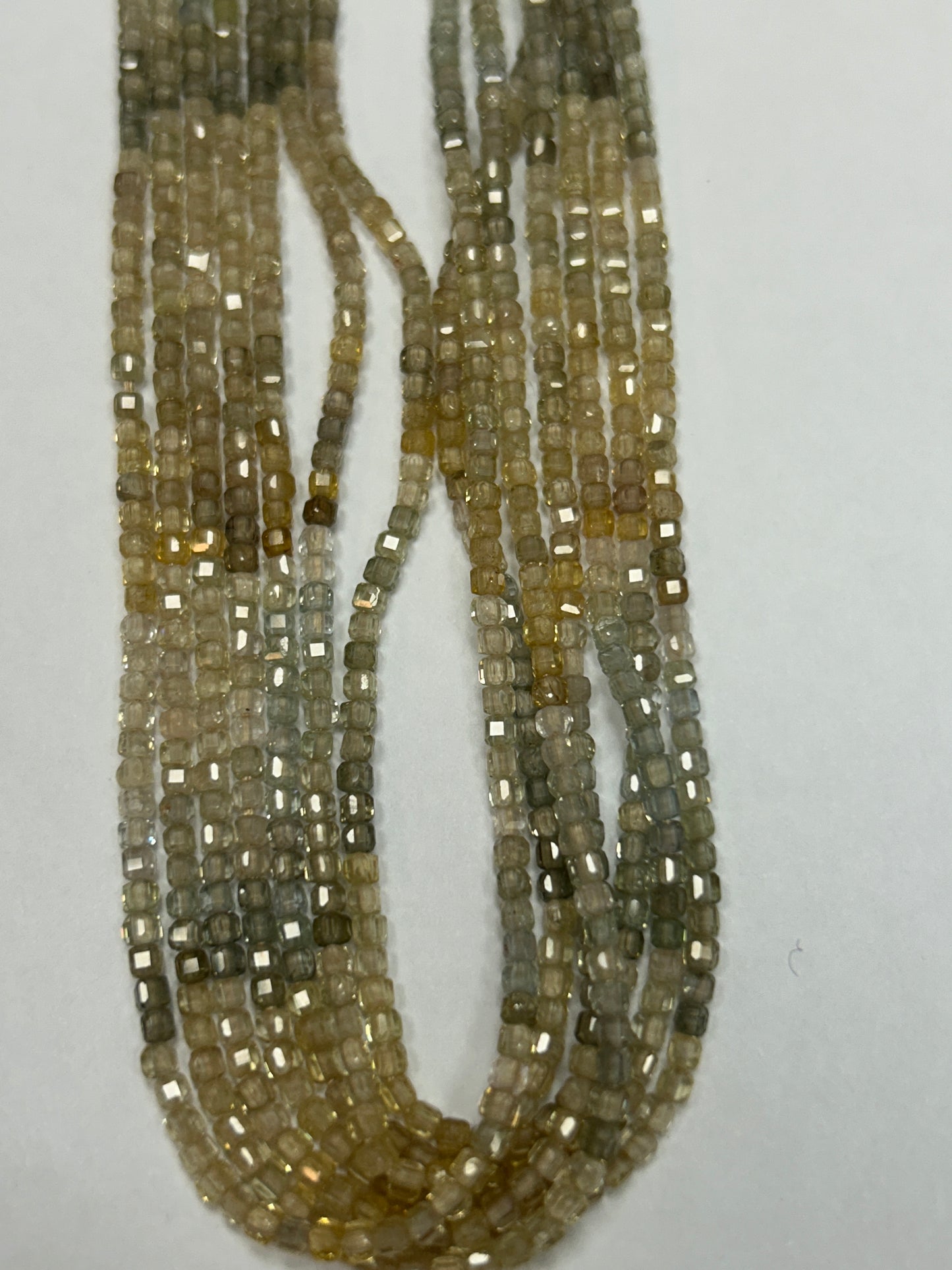 Zircon, Multi Zircon Faceted Square, Natural Zircon faceted box, faceted cube.