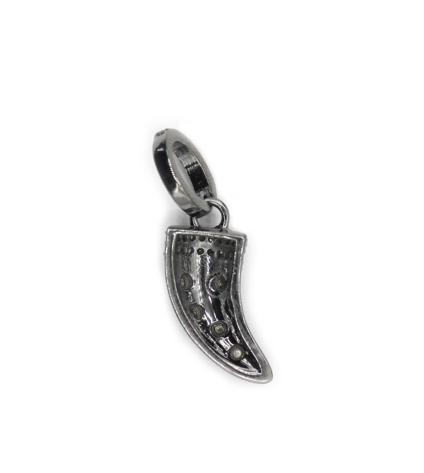 Silver Pave Diamond Pendant