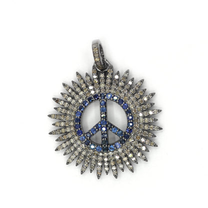 Peace Pave Diamond Pendant
