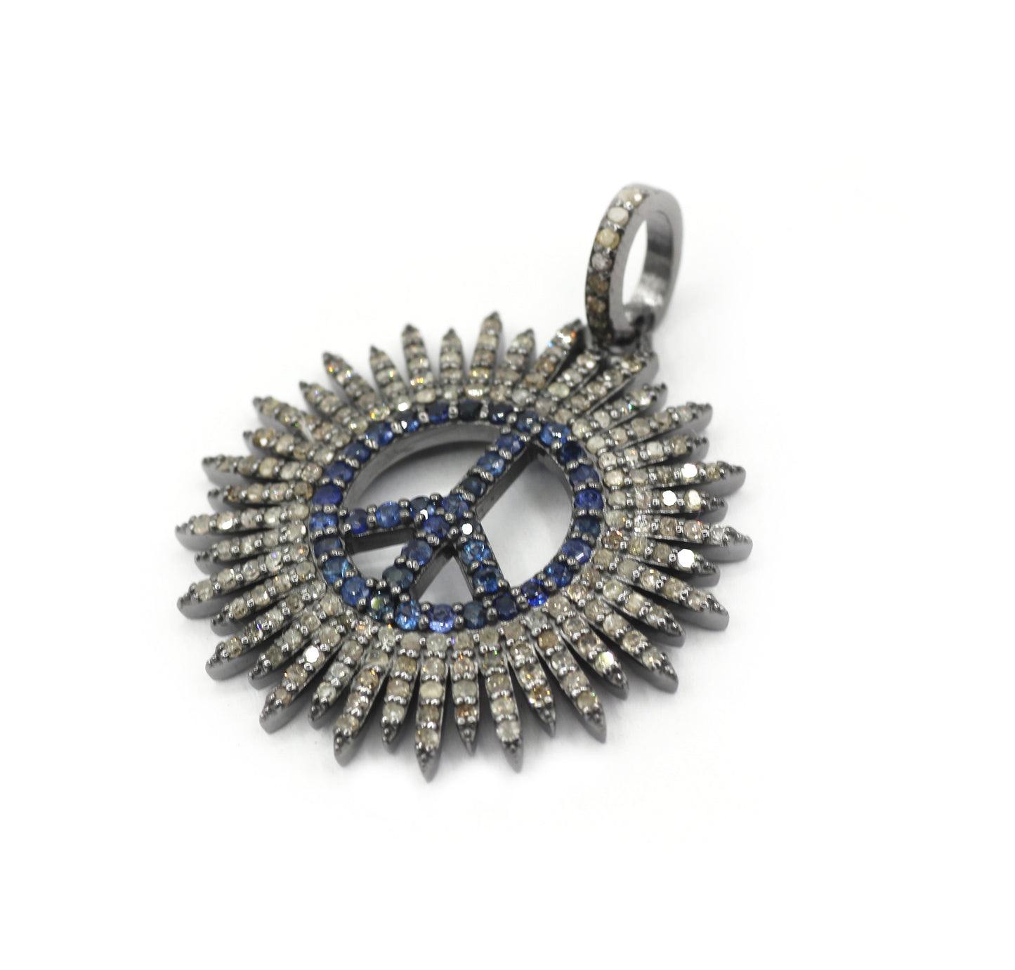 Peace Pave Diamond Pendant
