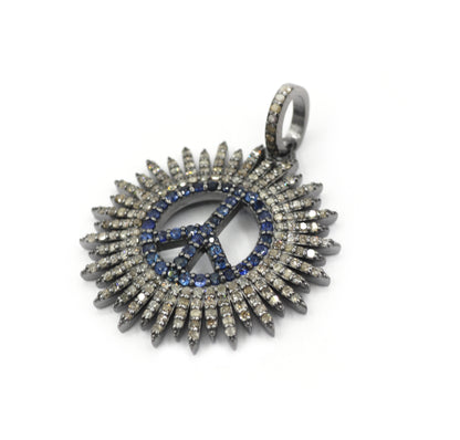 Peace Pave Diamond Pendant