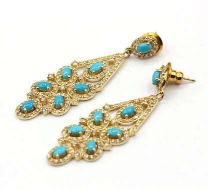 14k Solid Gold Diamond Earring