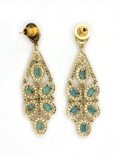 14k Solid Gold Diamond Earring