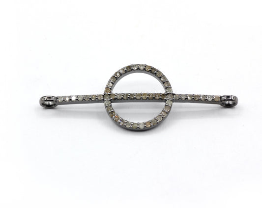 Silver Pave Diamond Pendant