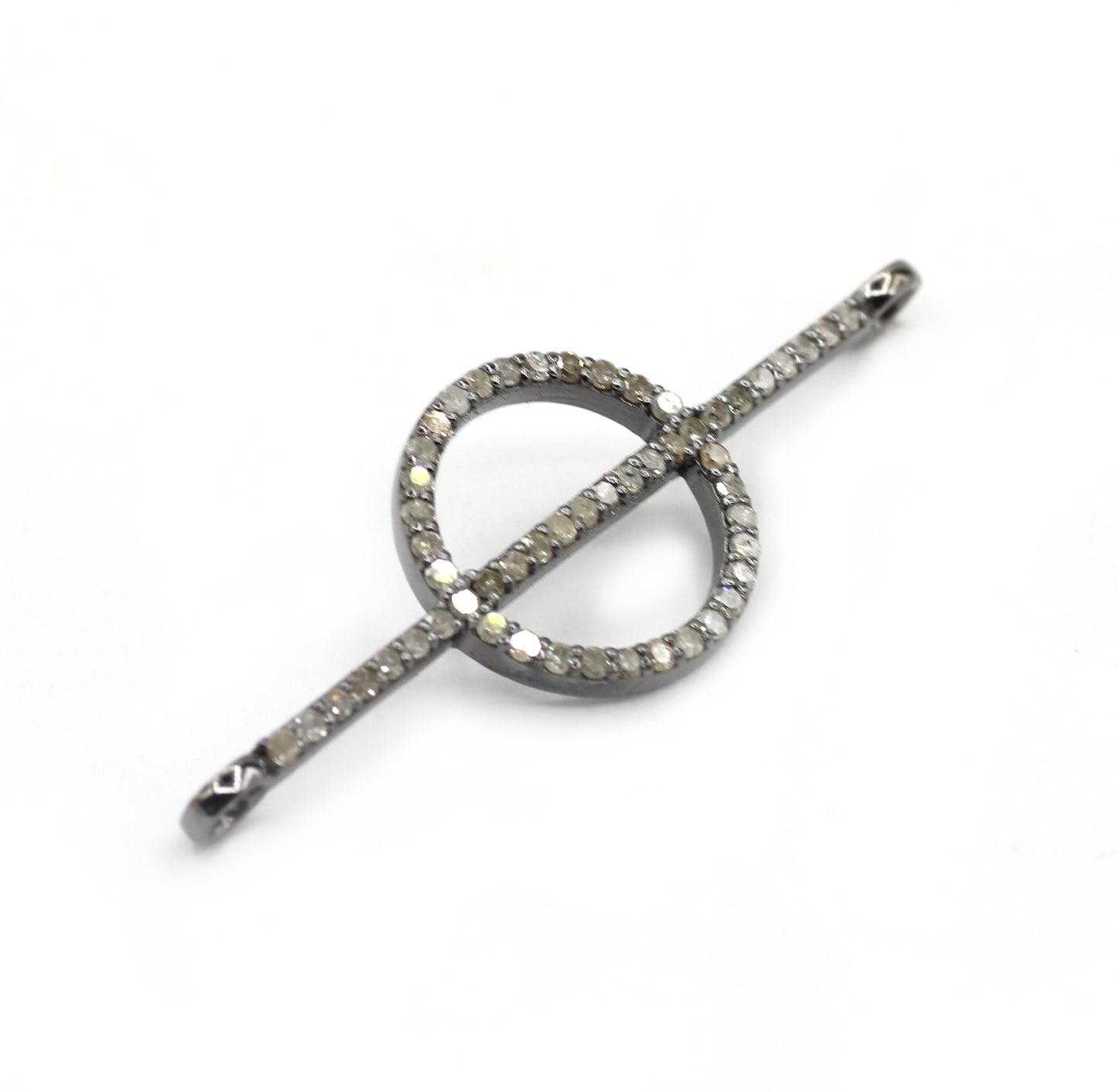 Silver Pave Diamond Pendant
