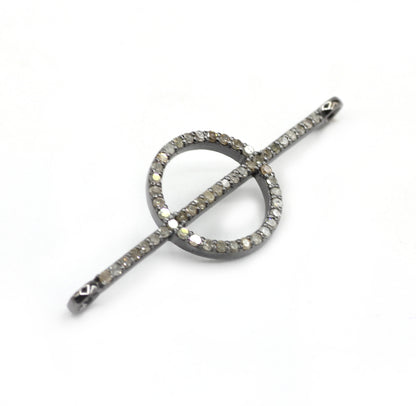 Silver Pave Diamond Pendant