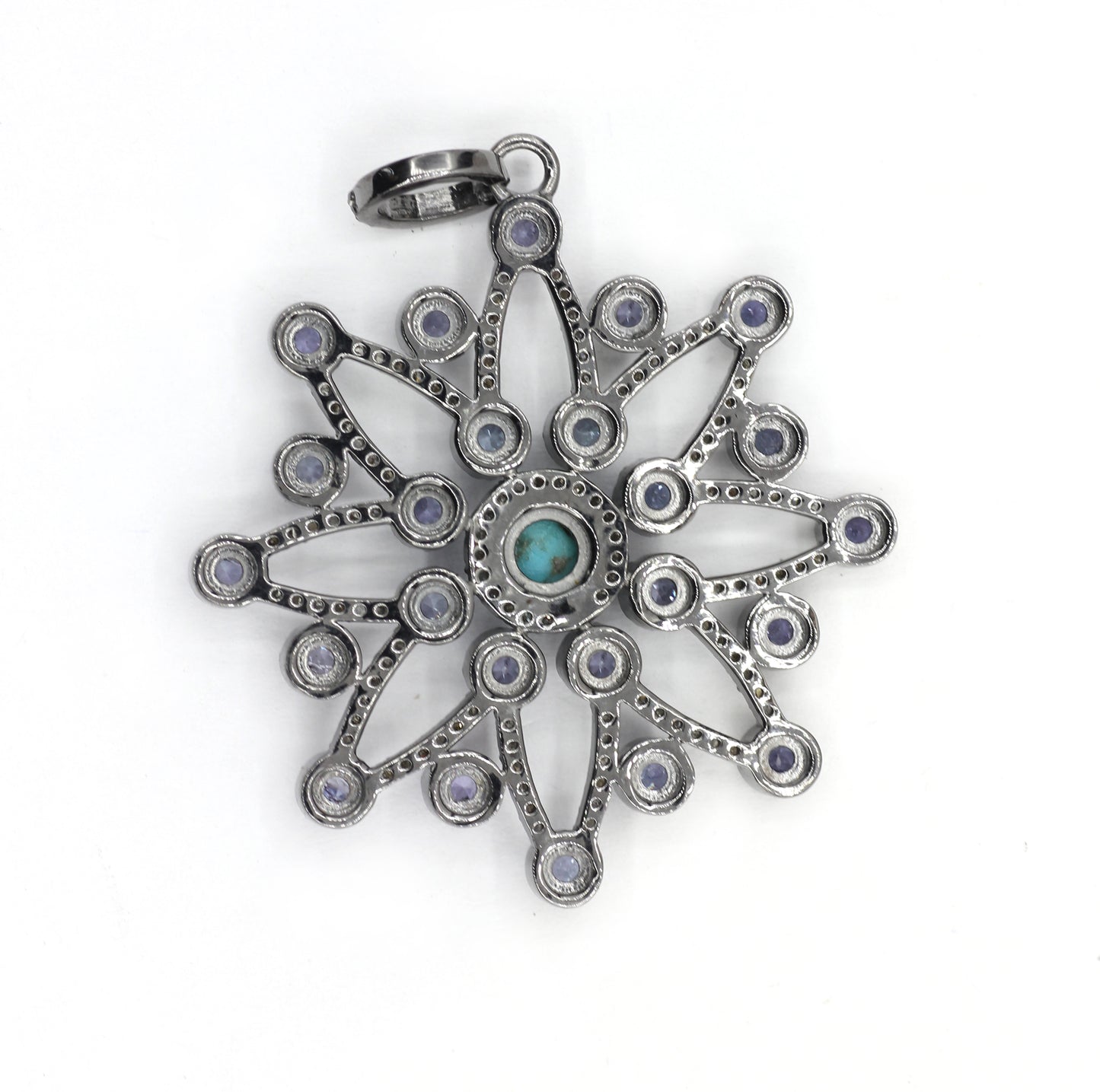 Star Pave Diamond Pendant