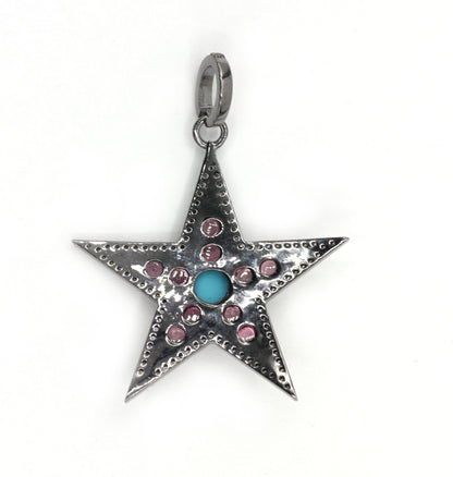Star Pave Diamond Pendant